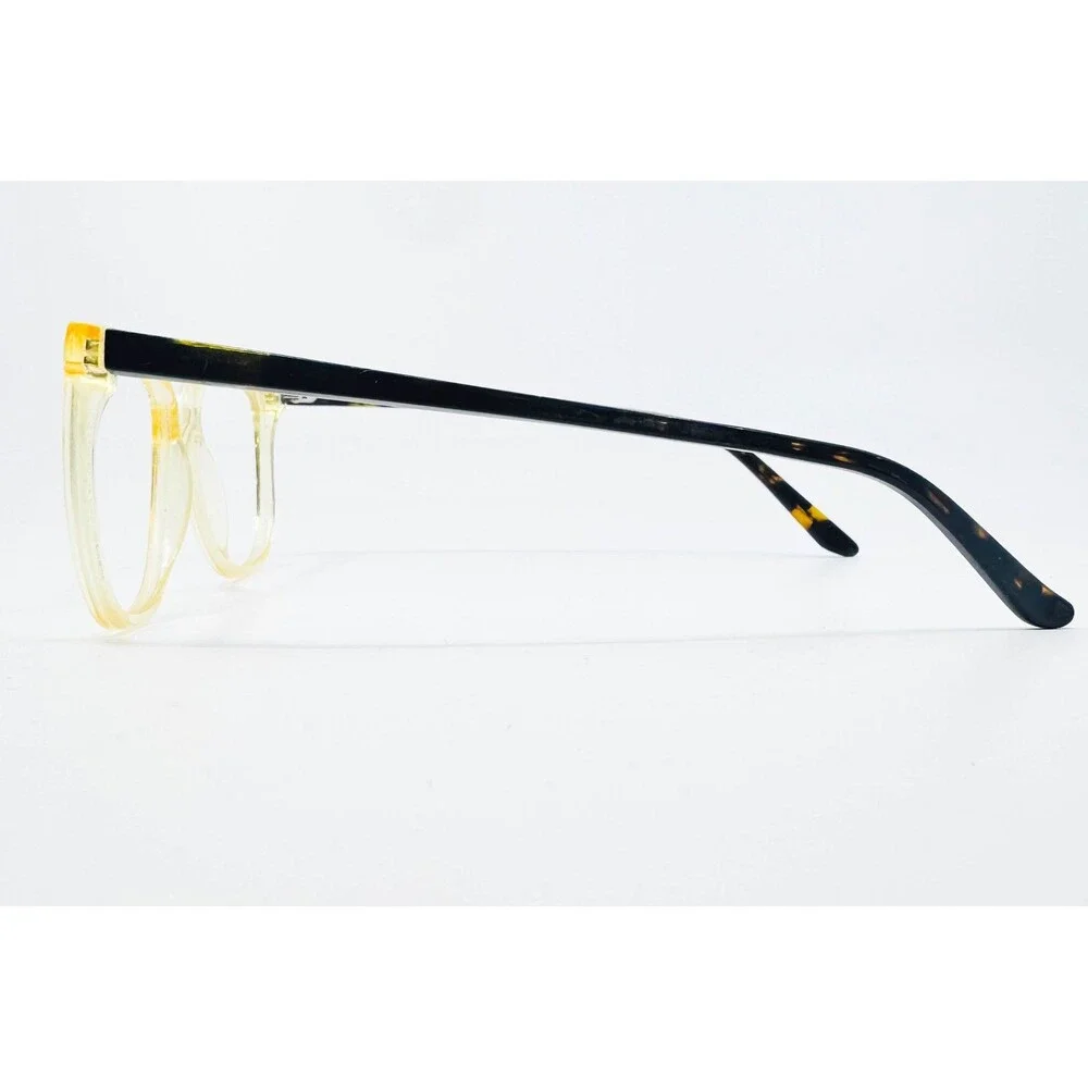 M.O.S Eyeglasses Womens Clear Yellow Cat Eye W4722 Italy 52-17-140